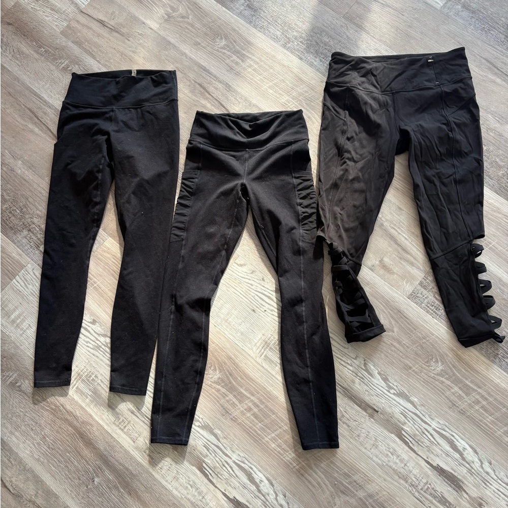 Black Fabletics Leggings- S & M
